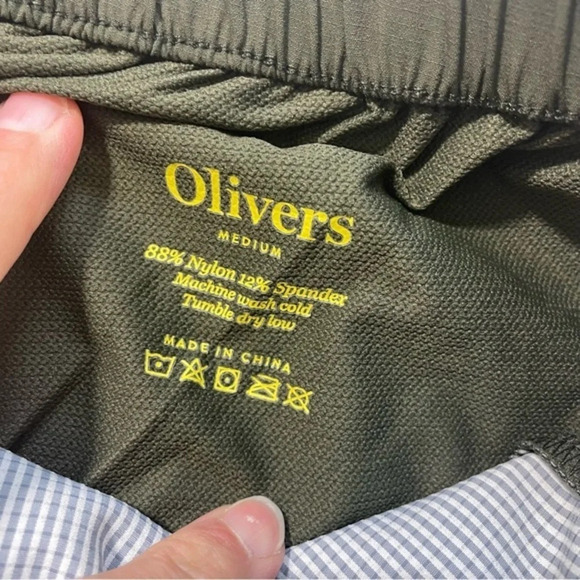 New Oliver’s All Over Shorts 9.5 Inseam Military Olive Green - Picture 7 of 7